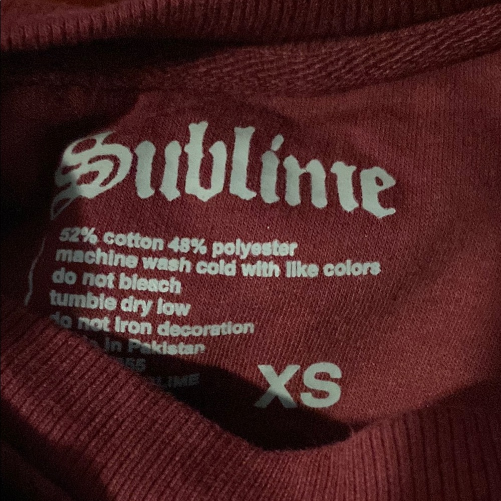 Sublime Maroon crew neck - Picture 3 of 3